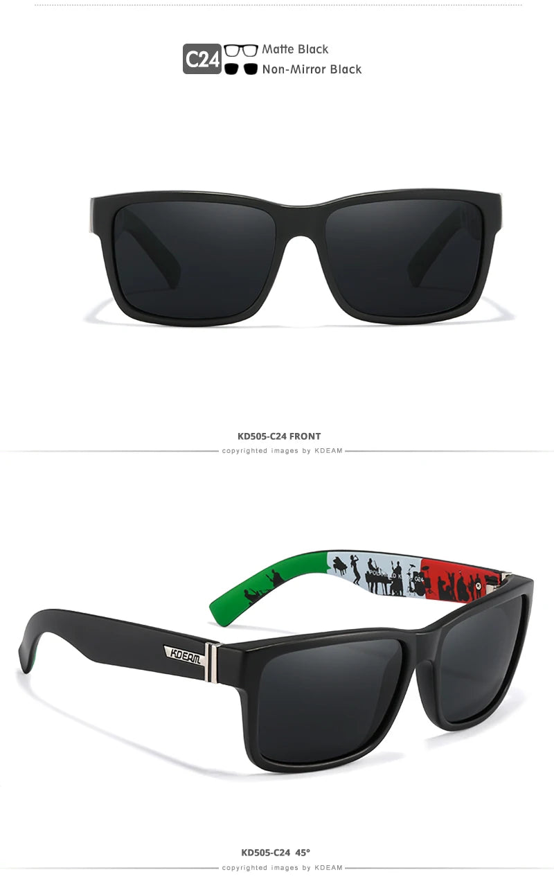 KDEAM Revamp Of Sport Men Sunglasses Polarized Shockingly Colors Sun Glasses Outdoor Driving Photochromic Sunglass With Box - chinatopmarket