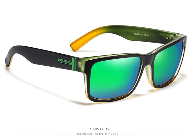 KDEAM Revamp Of Sport Men Sunglasses Polarized Shockingly Colors Sun Glasses Outdoor Driving Photochromic Sunglass With Box - chinatopmarket