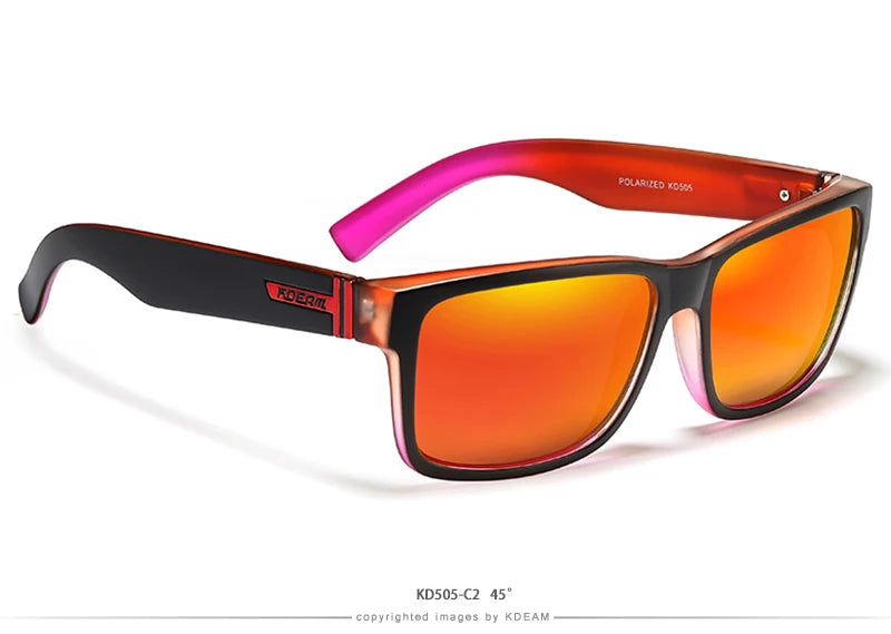 KDEAM Revamp Of Sport Men Sunglasses Polarized Shockingly Colors Sun Glasses Outdoor Driving Photochromic Sunglass With Box - chinatopmarket