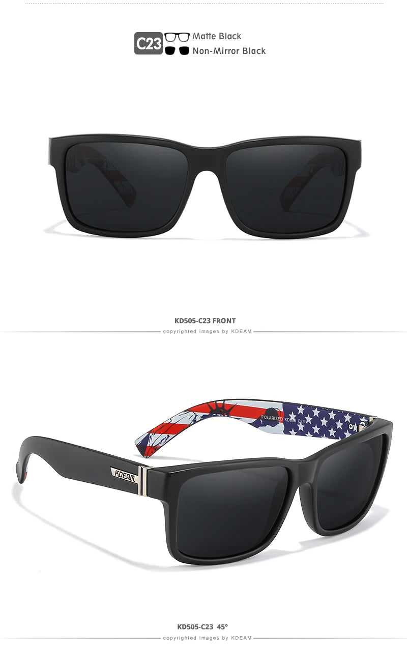 KDEAM Revamp Of Sport Men Sunglasses Polarized Shockingly Colors Sun Glasses Outdoor Driving Photochromic Sunglass With Box - chinatopmarket