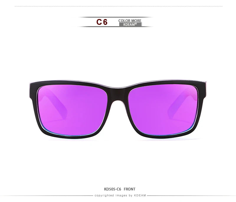 KDEAM Revamp Of Sport Men Sunglasses Polarized Shockingly Colors Sun Glasses Outdoor Driving Photochromic Sunglass With Box - chinatopmarket