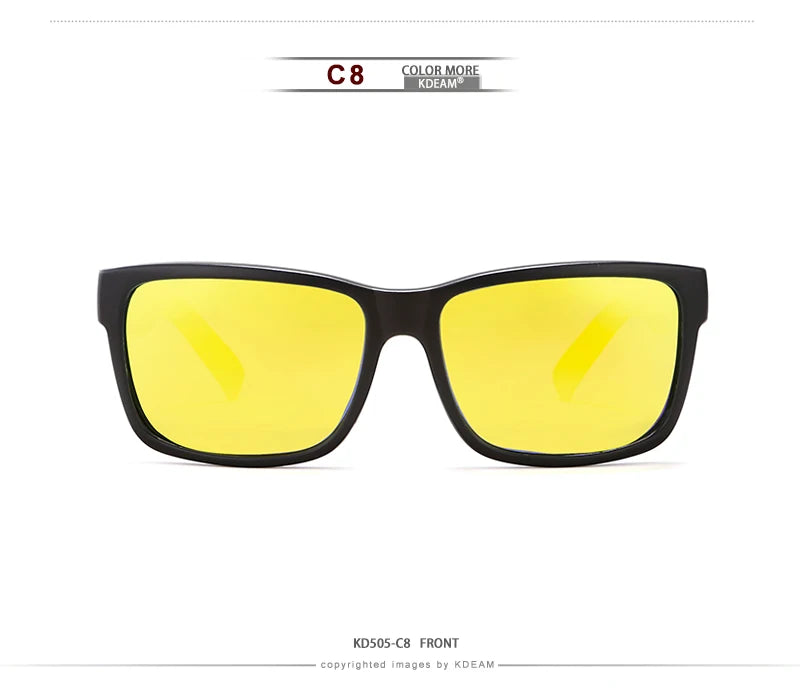 KDEAM Revamp Of Sport Men Sunglasses Polarized Shockingly Colors Sun Glasses Outdoor Driving Photochromic Sunglass With Box - chinatopmarket