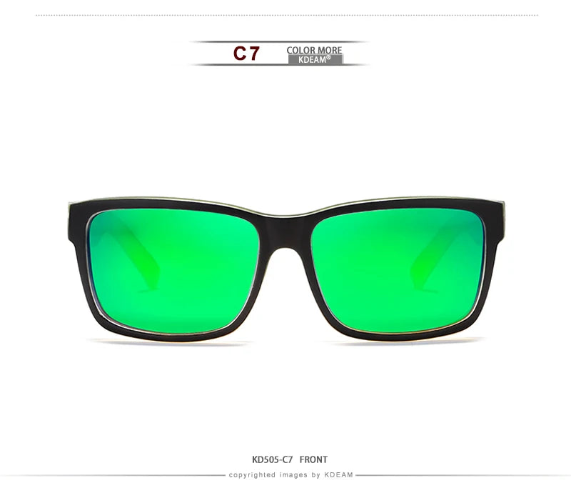 KDEAM Revamp Of Sport Men Sunglasses Polarized Shockingly Colors Sun Glasses Outdoor Driving Photochromic Sunglass With Box - chinatopmarket