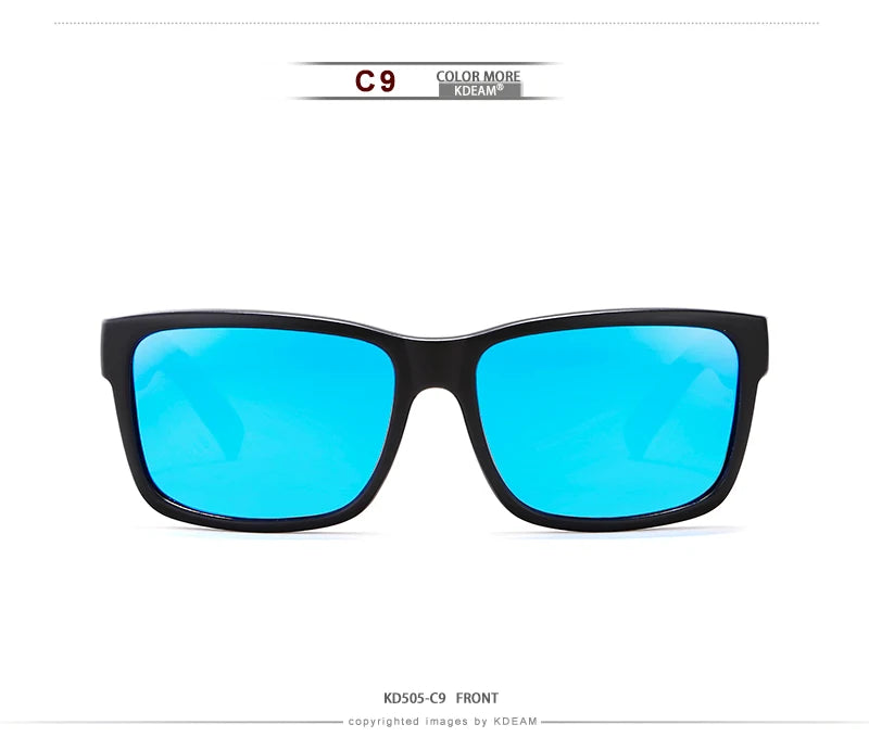 KDEAM Revamp Of Sport Men Sunglasses Polarized Shockingly Colors Sun Glasses Outdoor Driving Photochromic Sunglass With Box - chinatopmarket