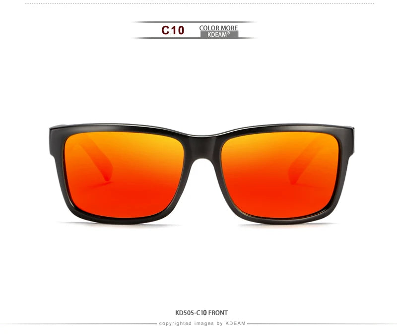 KDEAM Revamp Of Sport Men Sunglasses Polarized Shockingly Colors Sun Glasses Outdoor Driving Photochromic Sunglass With Box - chinatopmarket