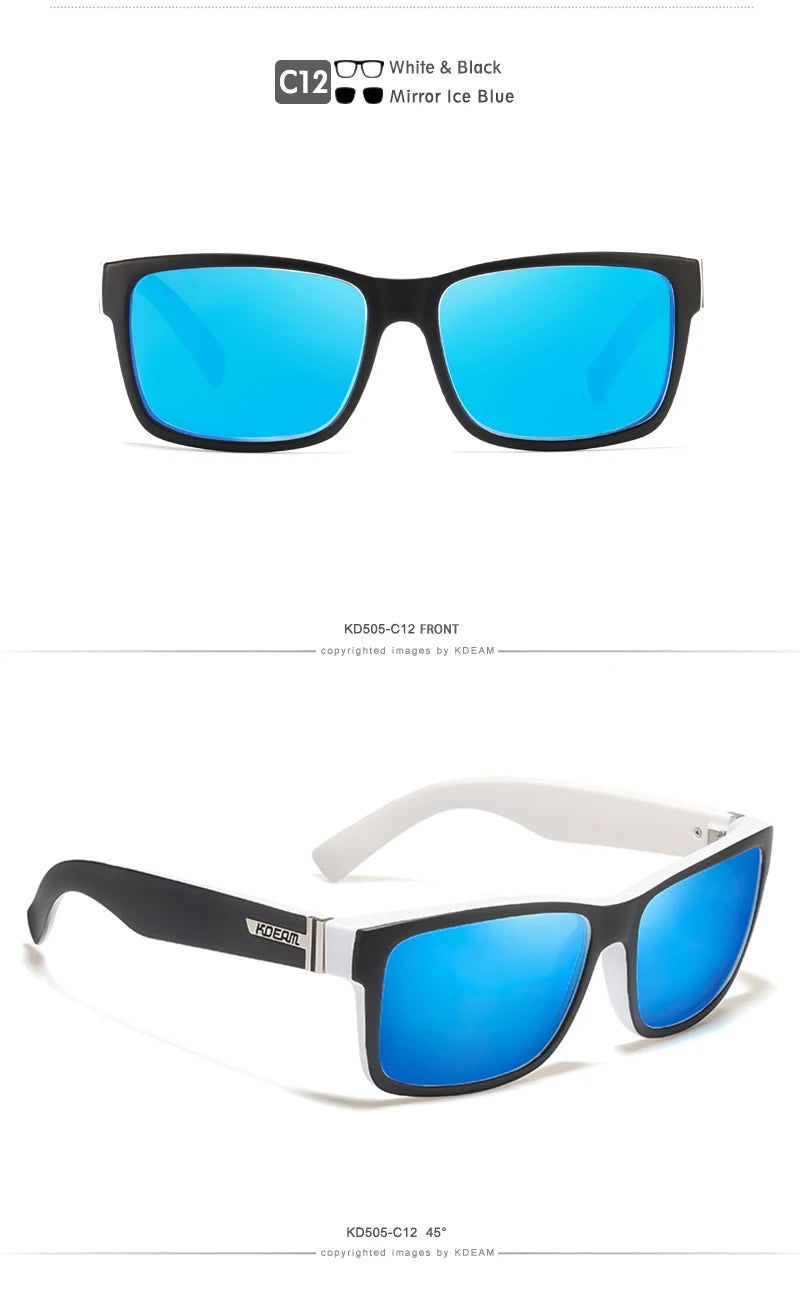 KDEAM Revamp Of Sport Men Sunglasses Polarized Shockingly Colors Sun Glasses Outdoor Driving Photochromic Sunglass With Box - chinatopmarket