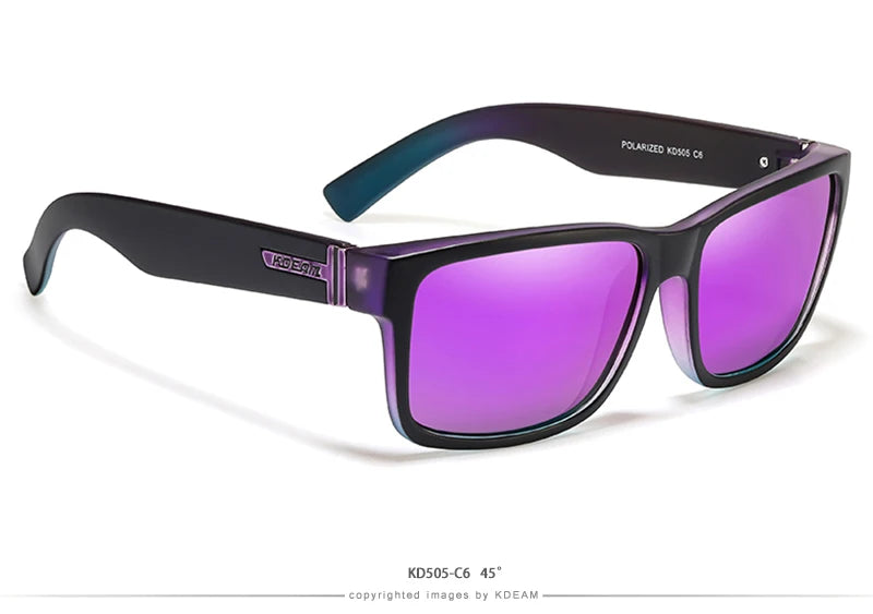 KDEAM Revamp Of Sport Men Sunglasses Polarized Shockingly Colors Sun Glasses Outdoor Driving Photochromic Sunglass With Box - chinatopmarket