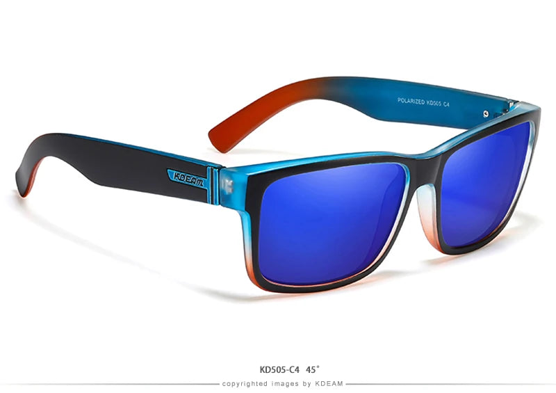 KDEAM Revamp Of Sport Men Sunglasses Polarized Shockingly Colors Sun Glasses Outdoor Driving Photochromic Sunglass With Box - chinatopmarket