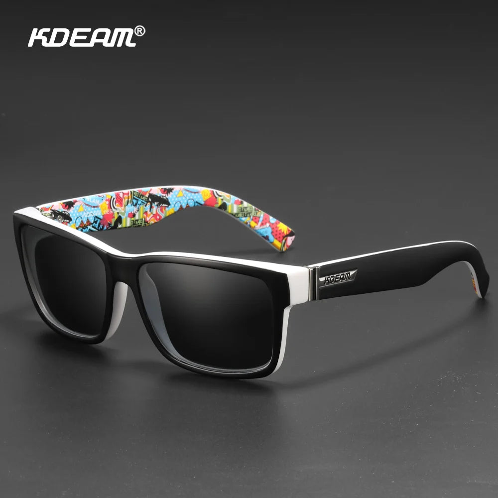 KDEAM Revamp Of Sport Men Sunglasses Polarized Shockingly Colors Sun Glasses Outdoor Driving Photochromic Sunglass With Box - chinatopmarket