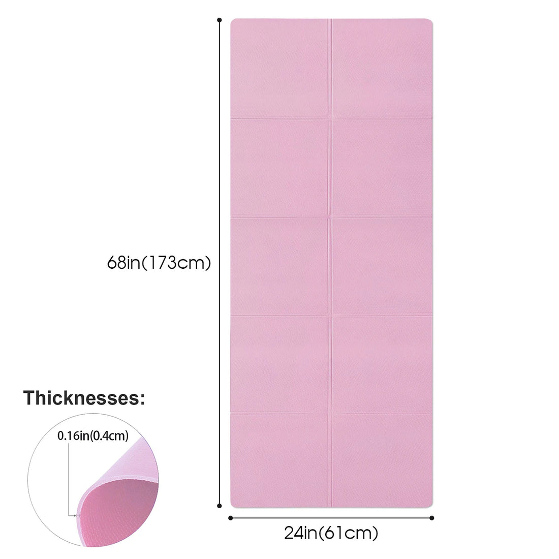 4MM Thick EVA Yoga Mats Anti-slip Sport Fitness Mat Blanket For Exercise Yoga And Pilates Gymnastics Mat Fitness Equipment - chinatopmarket