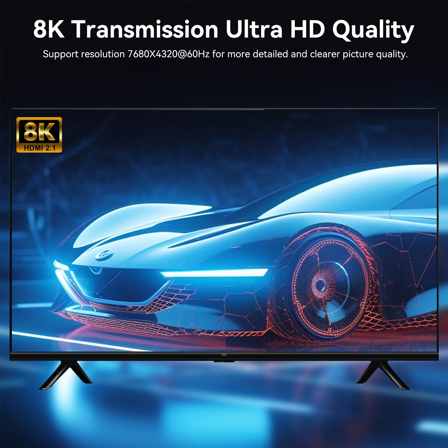 USB C to HDMI Cable 8K@60Hz 4K@120Hz Type C to HDMI-Compatible HDTV Cable for TV Converter MacBook Air iPad USB-C HDMI Adapter - chinatopmarket