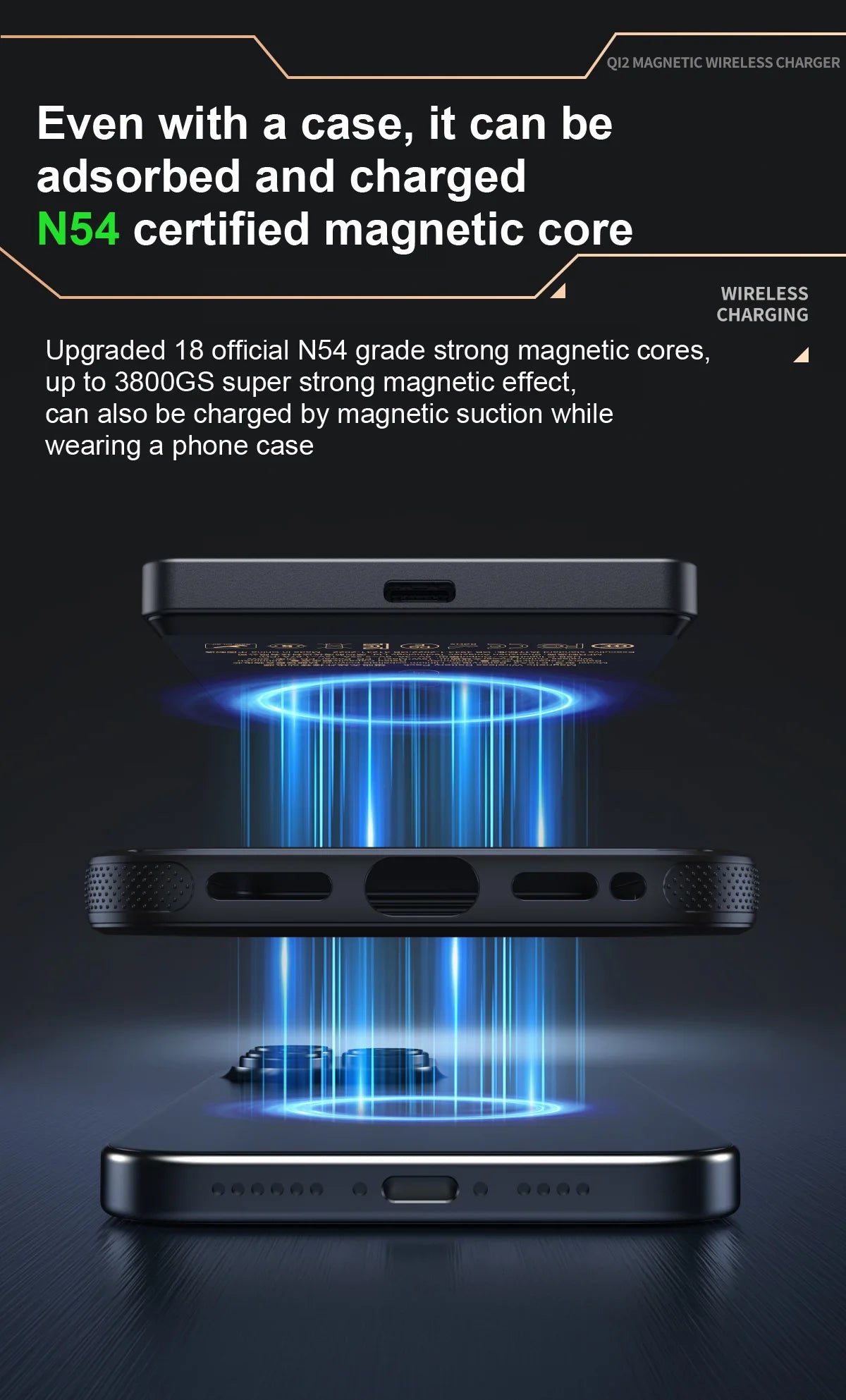 QI 2.1 Magnetic Powerbank Wireless Fast Charing Spare Portable External Battery for iPhone 12-17 Pro Watch Airpods 5000/10000mAh - chinatopmarket