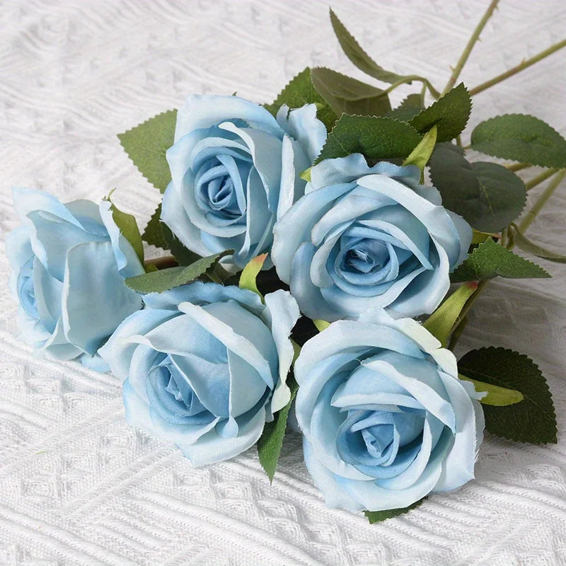 12pcs Realistic Artificial Rose Bouquet for Weddings, Birthdays, and More  for Floral Arrangements and Home Decor - chinatopmarket