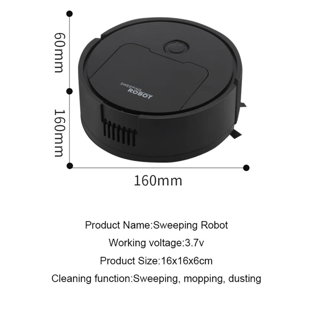 Fully Automatic Sweeping Robot Suction And Sweeping Mop Household Lazy Person Intelligent Three In One Sweeping Machine - chinatopmarket