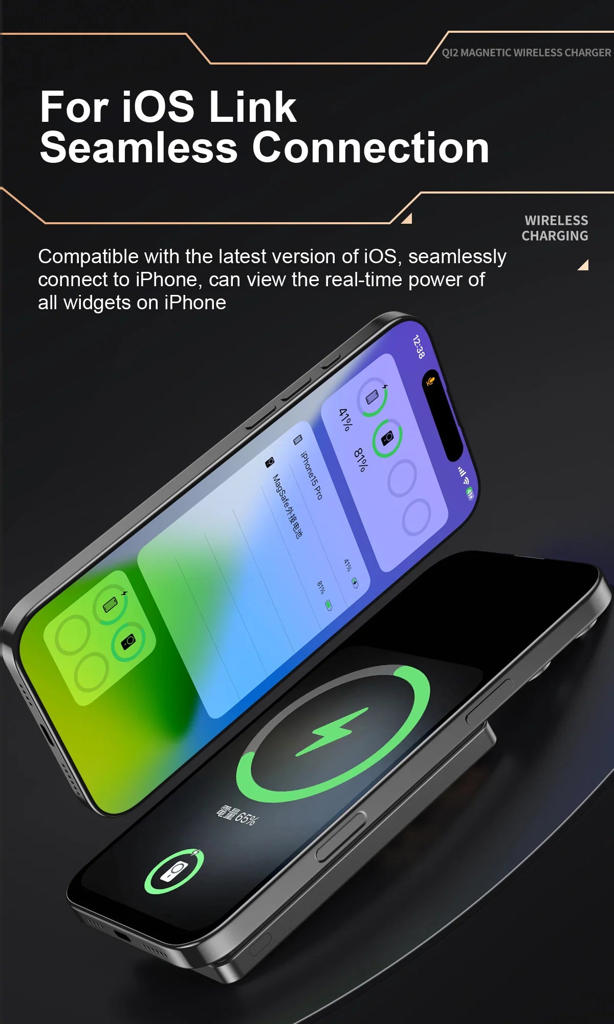 QI 2.1 Magnetic Powerbank Wireless Fast Charing Spare Portable External Battery for iPhone 12-17 Pro Watch Airpods 5000/10000mAh - chinatopmarket