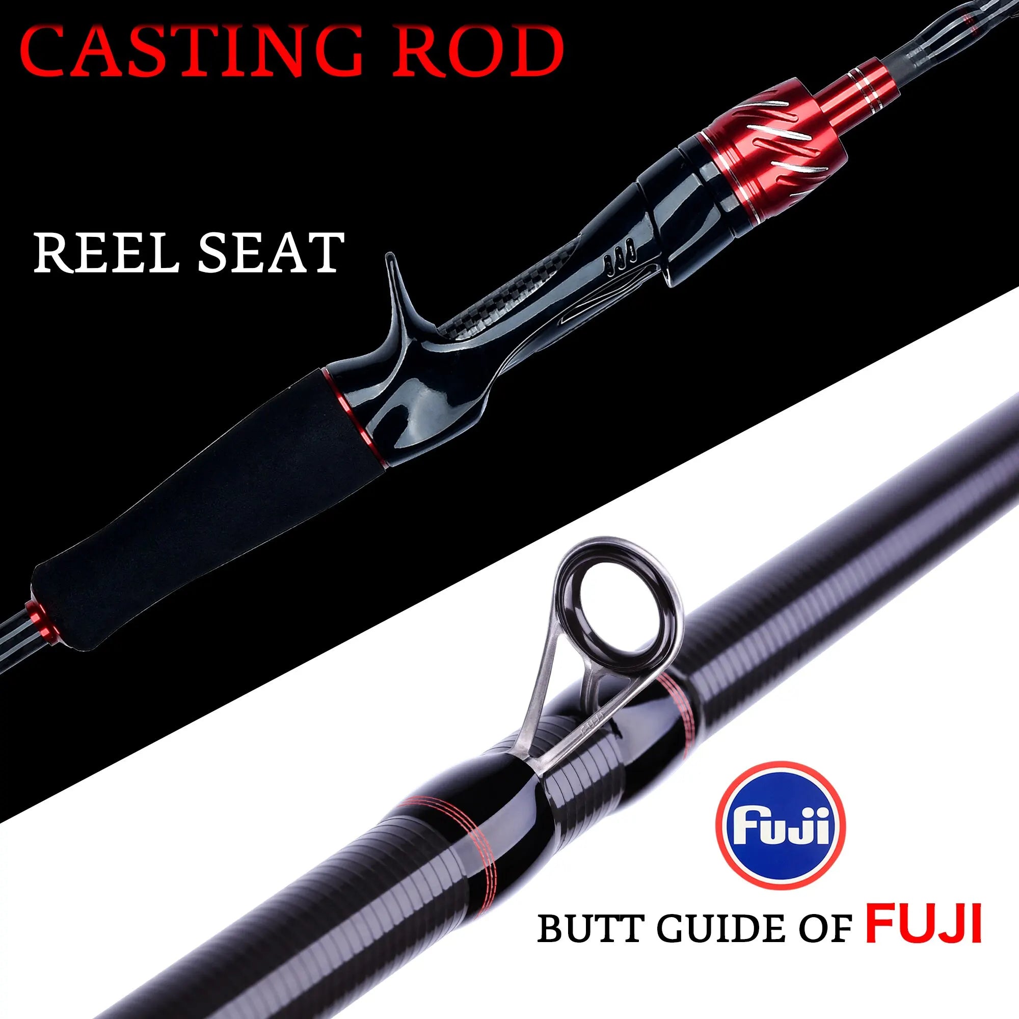 BIUTIFU Traveller Spinning Casting Fuji Lure Mini Rock Fishing Rod 1.8/2.1/2.4/2.7/3.0m Carbon Baitcasting PHISHGER Fast 5-42g - chinatopmarket