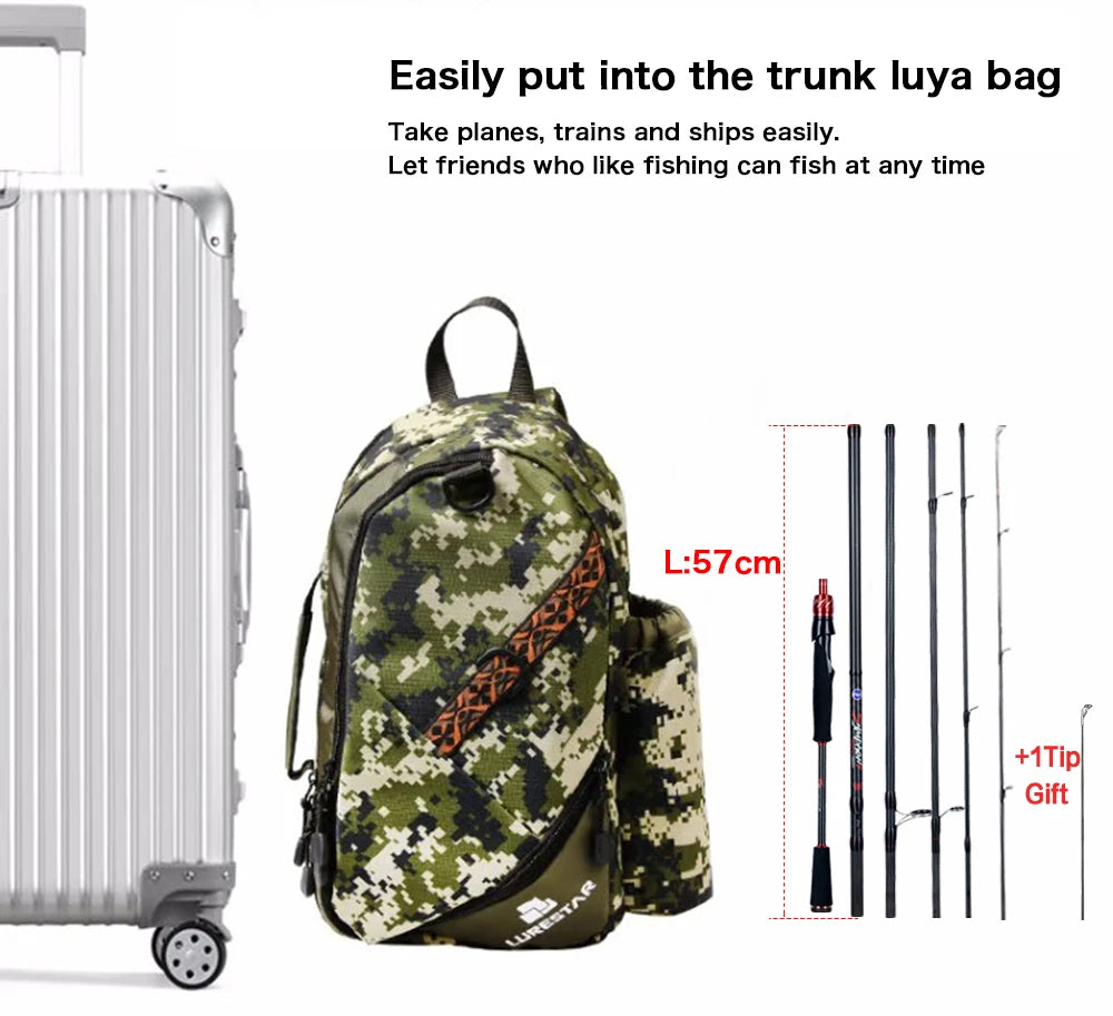 BIUTIFU Traveller Spinning Casting Fuji Lure Mini Rock Fishing Rod 1.8/2.1/2.4/2.7/3.0m Carbon Baitcasting PHISHGER Fast 5-42g - chinatopmarket