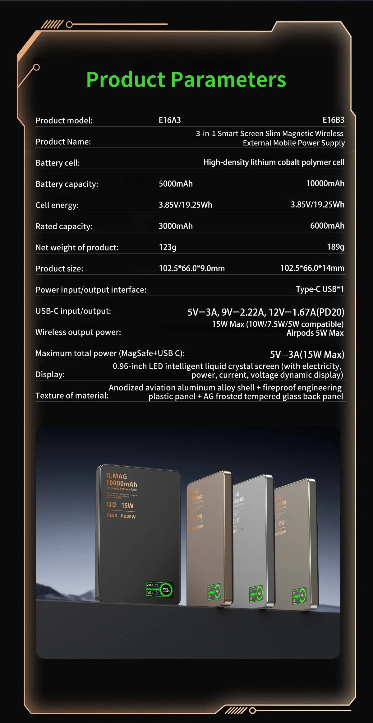 QI 2.1 Magnetic Powerbank Wireless Fast Charing Spare Portable External Battery for iPhone 12-17 Pro Watch Airpods 5000/10000mAh - chinatopmarket