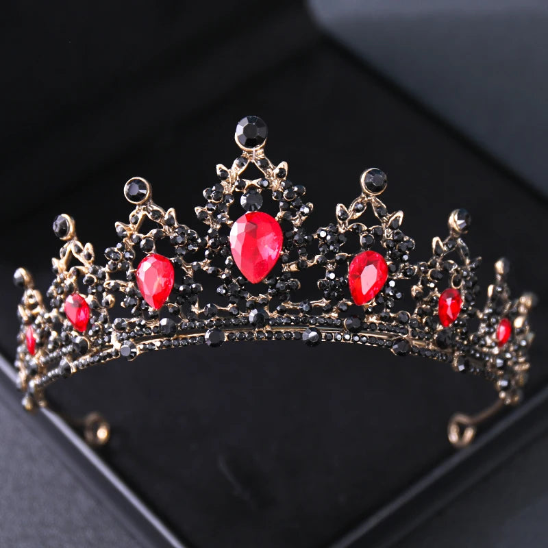 Wedding Hair Tiara Crystal Bridal Tiara Crown Silver Color Diadem Veil Tiaras Wedding Hair Accessories Headpieces Head Jewelry - chinatopmarket