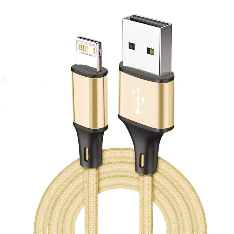 Quick Charge USB Cable For iPhone 12 13 14 11 Pro X Max 6 7 8 Plus 5 SE iPad Origin Mobile Phone Cord Data Charger Wire 3m - chinatopmarket
