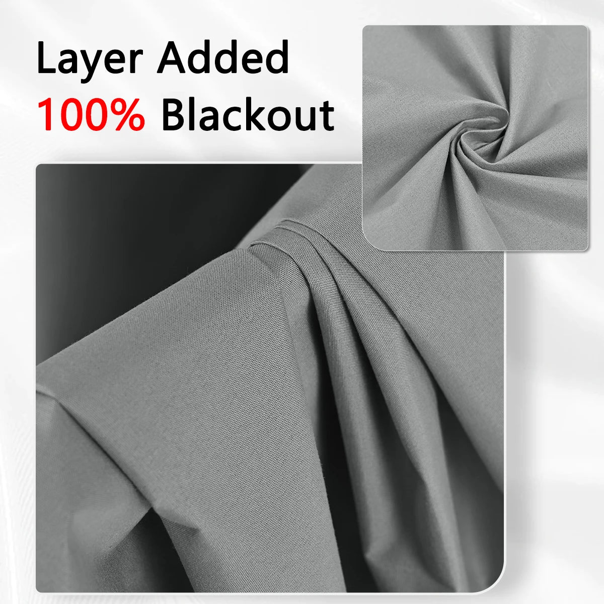 1panel Solid 100% Blackout Curtains with Grommets, Total Privacy Drapes for Bedroom, Living Room, Home Decor,Lightweight Curtain - chinatopmarket