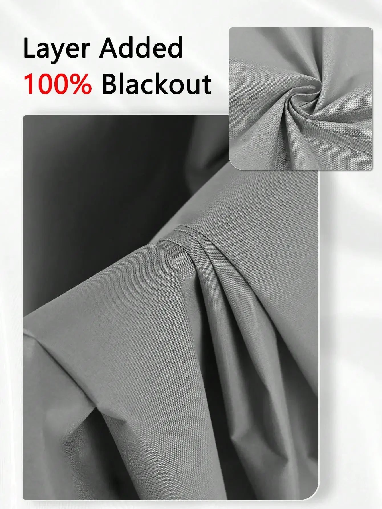 1panel Solid 100% Blackout Curtains with Grommets, Total Privacy Drapes for Bedroom, Living Room, Home Decor,Lightweight Curtain - chinatopmarket