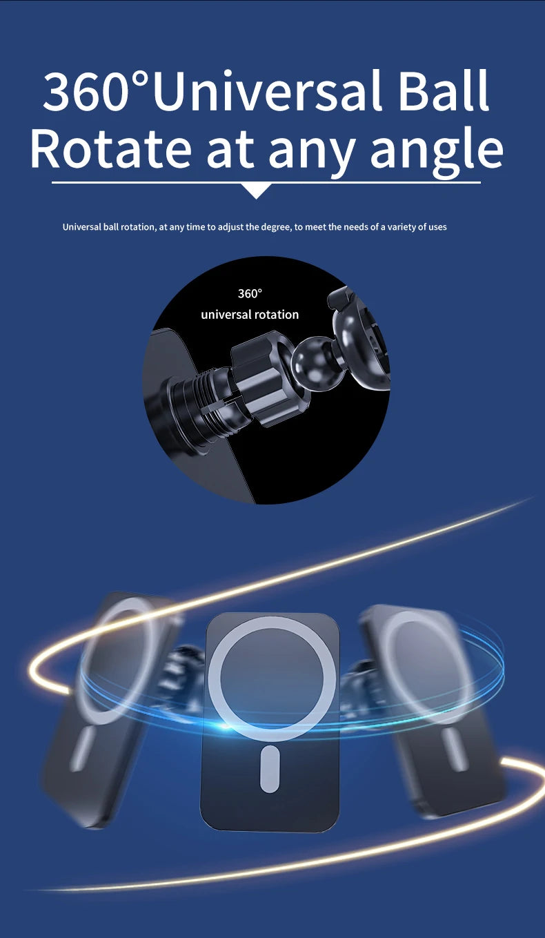 30W Magnetic Car Wireless Charger For iPhone 15 14 13 12 Pro Max Mini Macsafe Car Phone Holder Stand Mount Fast Charging Station - chinatopmarket