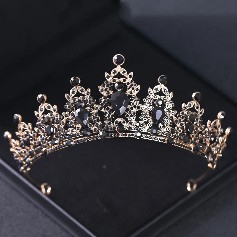 Wedding Hair Tiara Crystal Bridal Tiara Crown Silver Color Diadem Veil Tiaras Wedding Hair Accessories Headpieces Head Jewelry - chinatopmarket