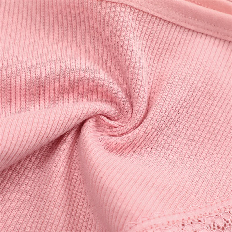3PCS/Set Women Cotton Panties Sexy Low Rise Lace Brazilian Panties Hollow Out Soft Breathable Lingerie Female Bow Underwear S-XL - chinatopmarket