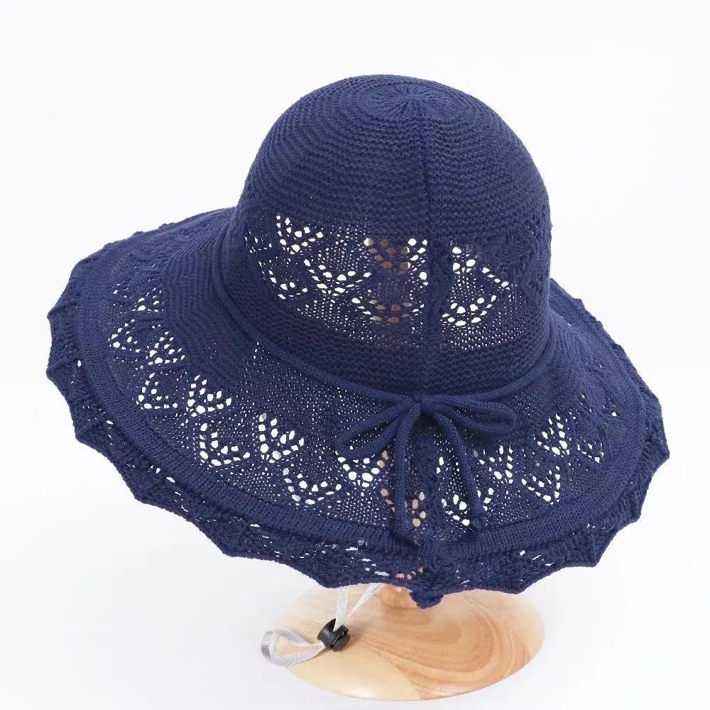 1pc Stylish Wide Brim Sun Hat for Women,Lightweight Foldable Beach Hat Perfect for Summer Trip,Portable Outdoor Visor for Tralve - chinatopmarket