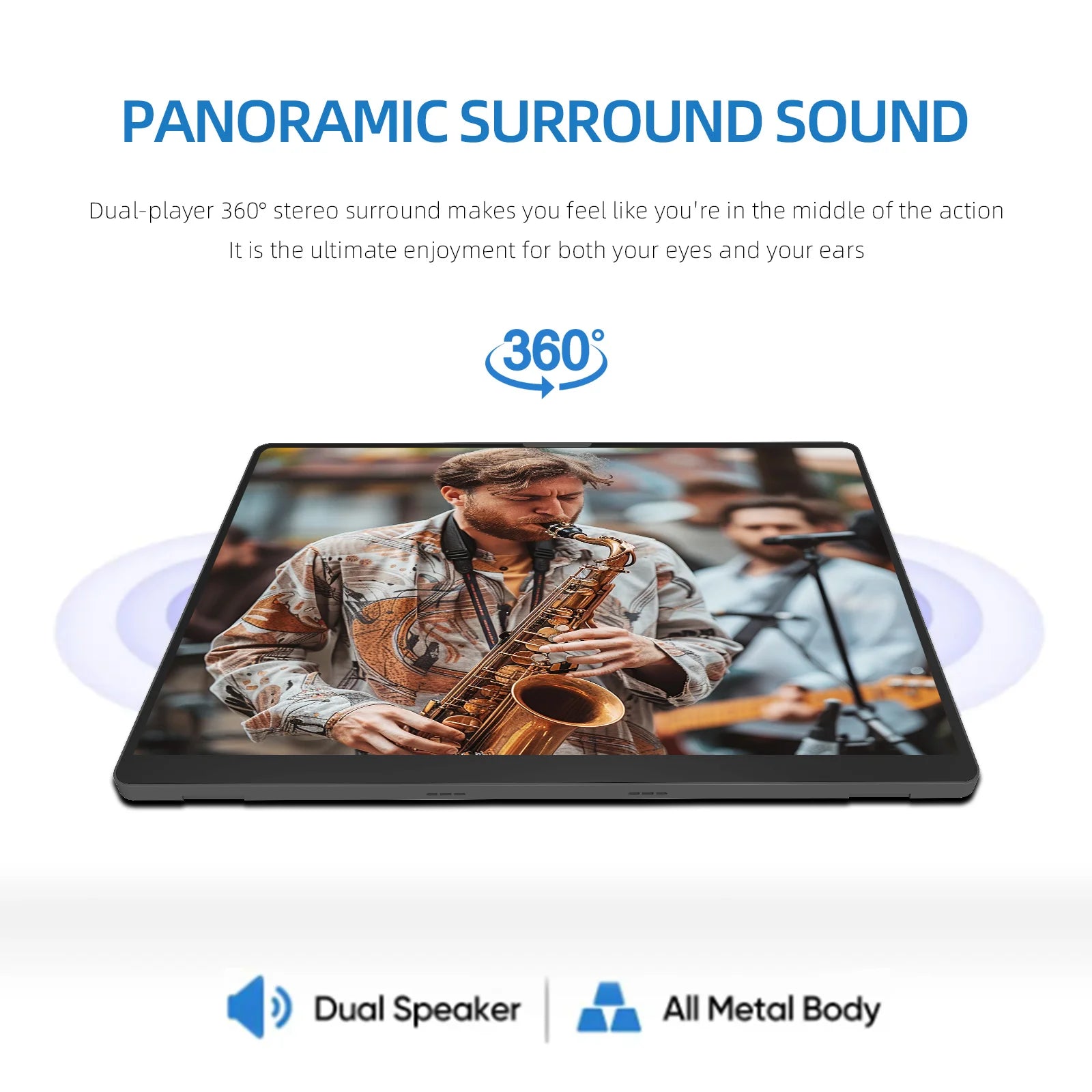 ZSUS 10.5-Inch Portable Monitor 1280P 100%sRGB 15:10 Low Blue Light For XBox PS4 / 5 Switch Cell Phone PC Loptop Extension - chinatopmarket