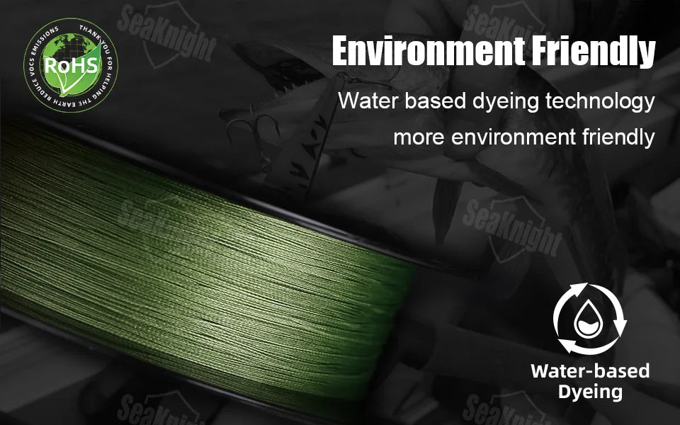 SeaKnight Brand W8 II Series Fishing Lines 8 Weaves 500m 300m 150m Upgrade Strong Braided PE Line for Seawater fishing 15-100LBs - chinatopmarket