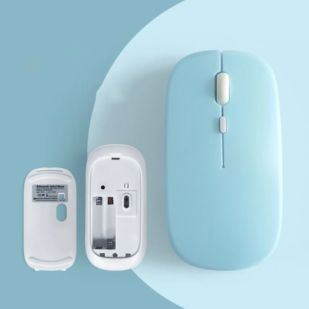 Silent Bluetooth Mouse Marcaron Computer Laptop Optical Mouse Wireless for iPad Samsung Tablet Universal Mice Noiseless - chinatopmarket