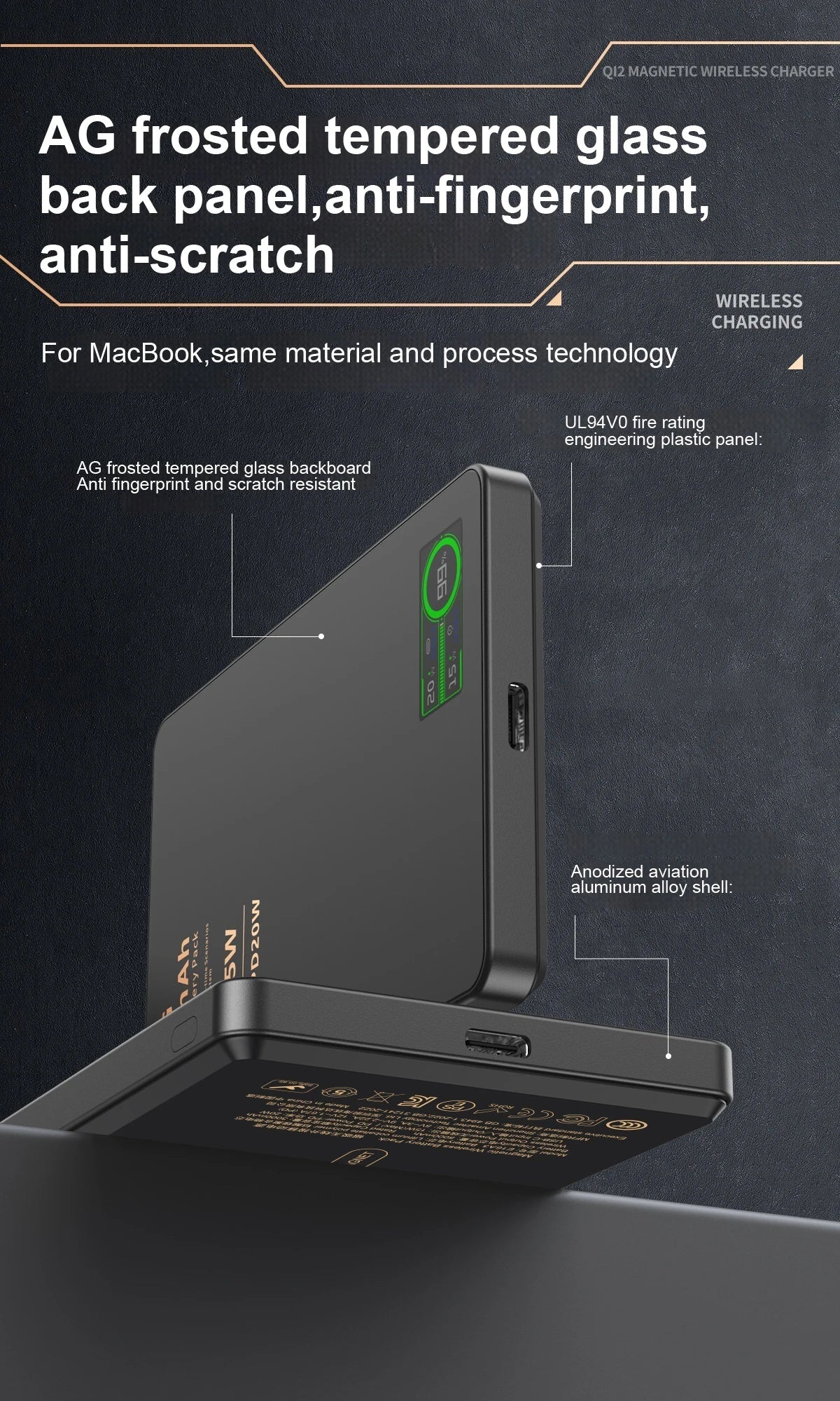 QI 2.1 Magnetic Powerbank Wireless Fast Charing Spare Portable External Battery for iPhone 12-17 Pro Watch Airpods 5000/10000mAh - chinatopmarket