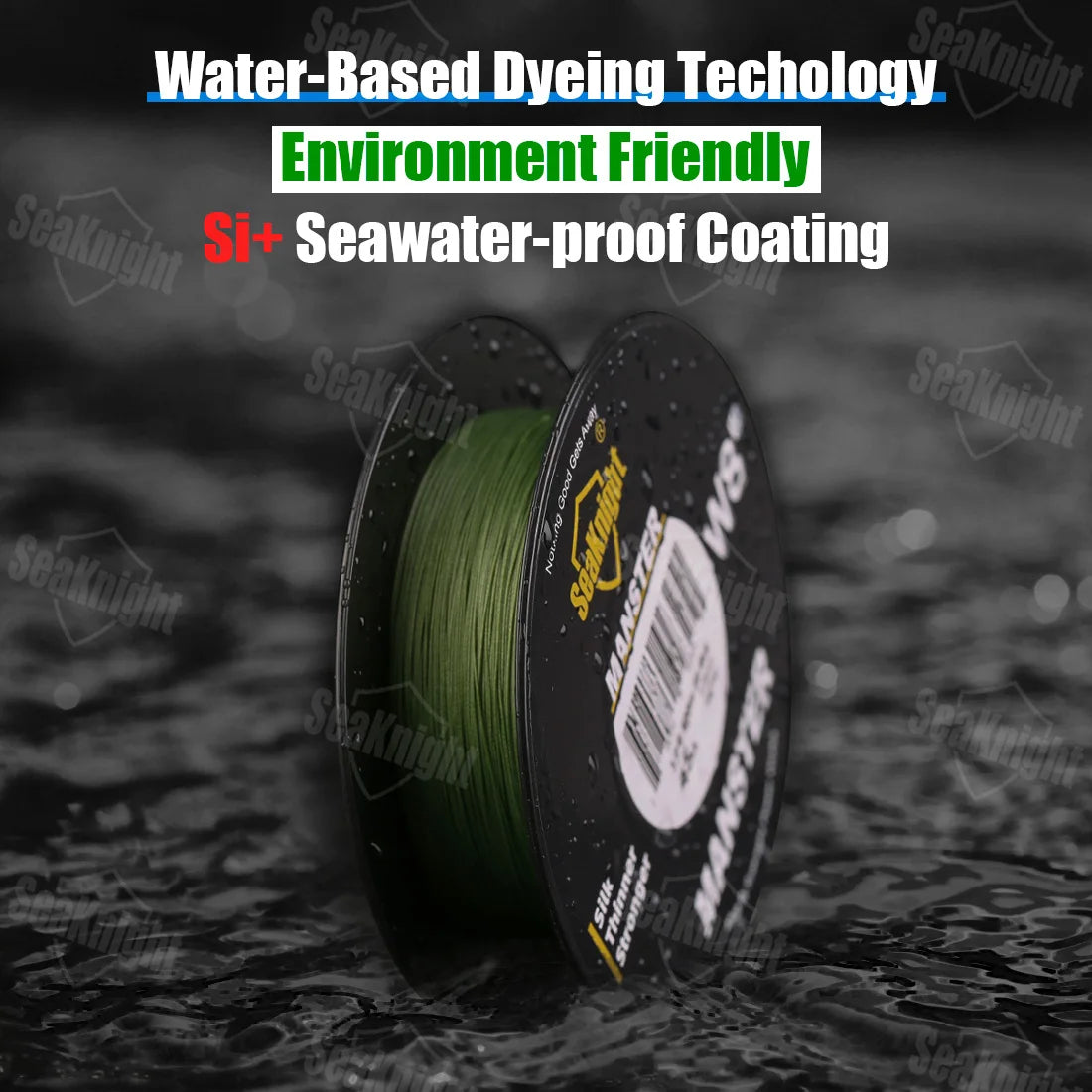 SeaKnight Brand W8 II Series Fishing Lines 8 Weaves 500m 300m 150m Upgrade Strong Braided PE Line for Seawater fishing 15-100LBs - chinatopmarket
