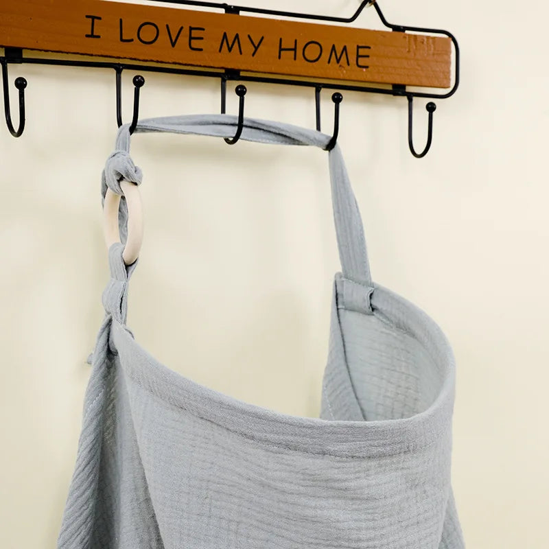 Breathable Baby Nursing Cover Maternity Breastfeeding Cover Cotton Muslin Baby Feeding Blanket Privacy Apron Stroller Blankets - chinatopmarket