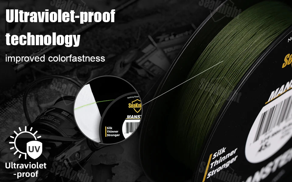 SeaKnight Brand W8 II Series Fishing Lines 8 Weaves 500m 300m 150m Upgrade Strong Braided PE Line for Seawater fishing 15-100LBs - chinatopmarket