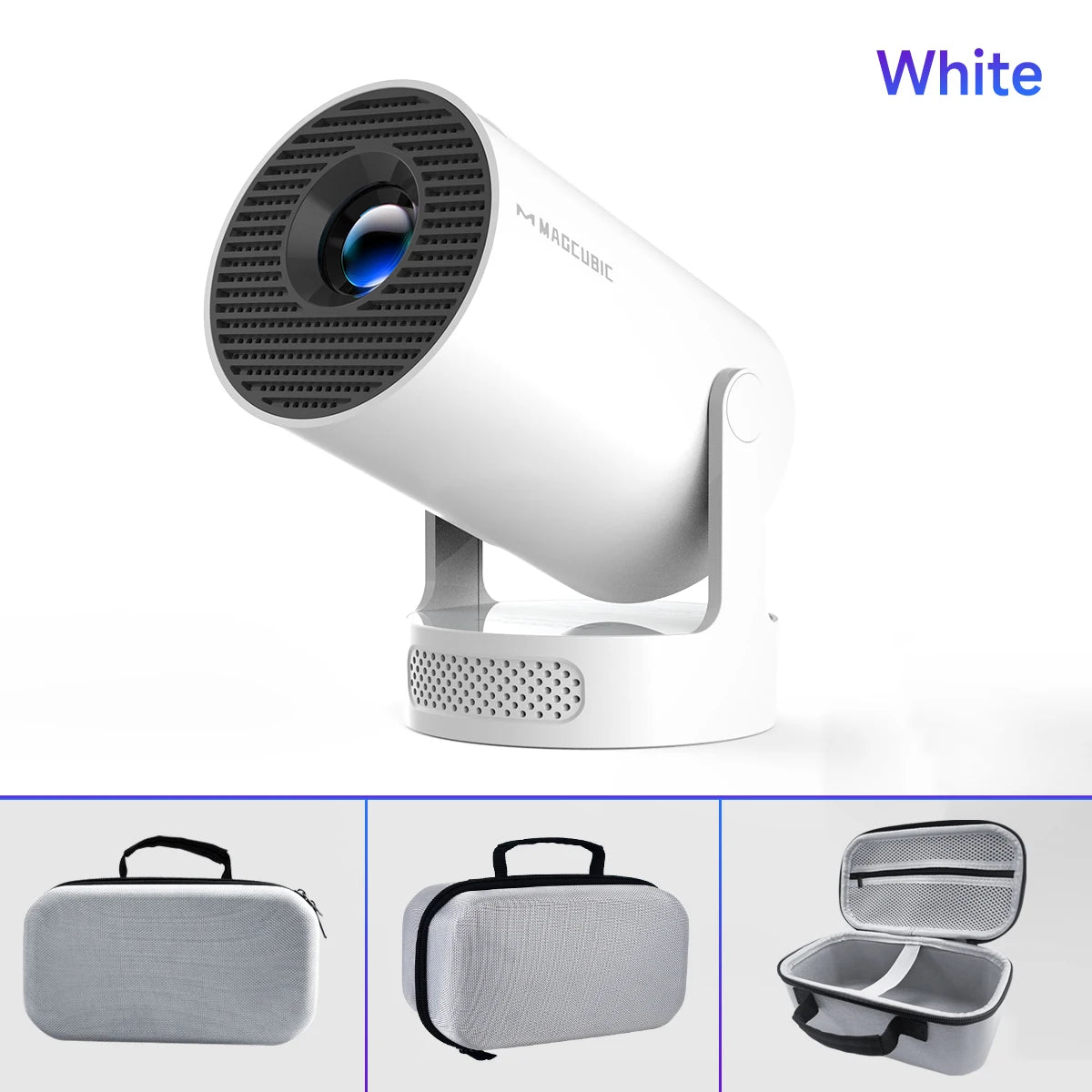 Magcubic 8K HY300 Pro + Projector Built in 5W Speaker 1280*720P Android 14 8000 Lumens Wifi6 BT5.4 Outdoor Portable Projector - chinatopmarket