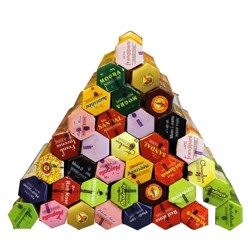 9 Boxes Incense Stick with Incense Plate Authentic Indian Incense Premium Multiple Flavors Mixed Package Random Surprise Hotsale - chinatopmarket