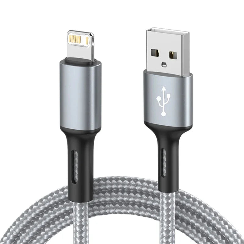 Quick Charge USB Cable For iPhone 12 13 14 11 Pro X Max 6 7 8 Plus 5 SE iPad Origin Mobile Phone Cord Data Charger Wire 3m - chinatopmarket