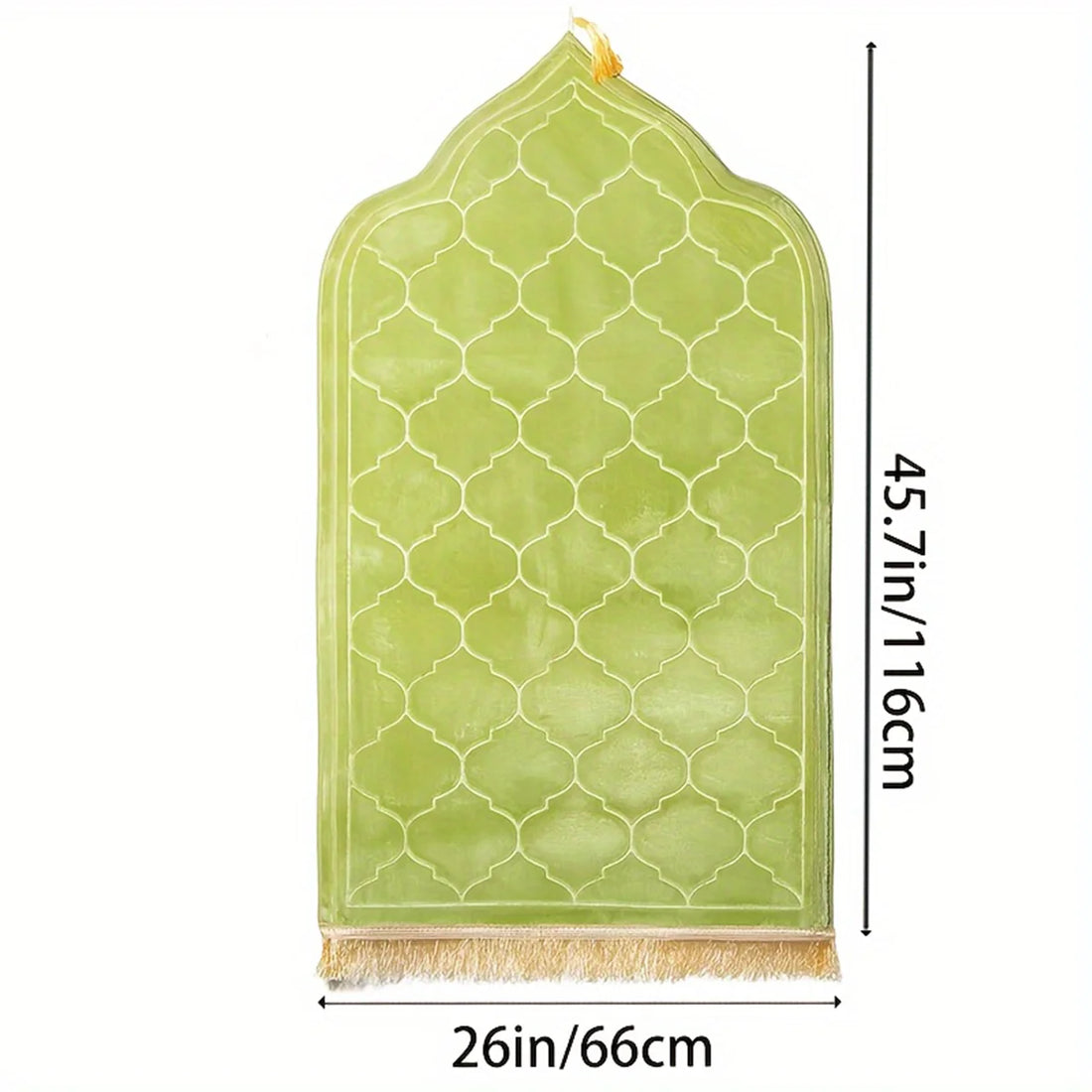 Thickened Printed Prayer Mat Plush With Tassel Flannel Irregular Prayer Mat - chinatopmarket