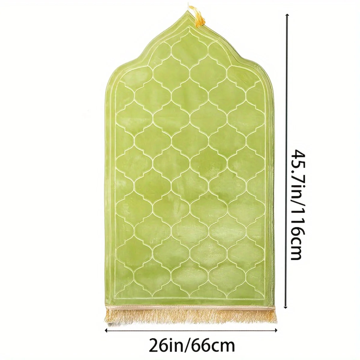 Thickened Printed Prayer Mat Plush With Tassel Flannel Irregular Prayer Mat - chinatopmarket