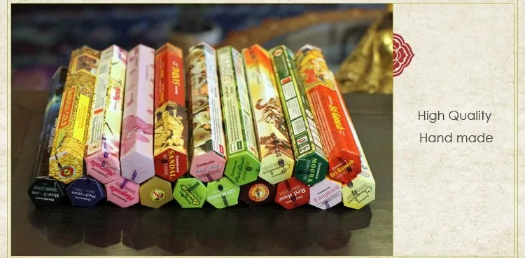 9 Boxes Incense Stick with Incense Plate Authentic Indian Incense Premium Multiple Flavors Mixed Package Random Surprise Hotsale - chinatopmarket