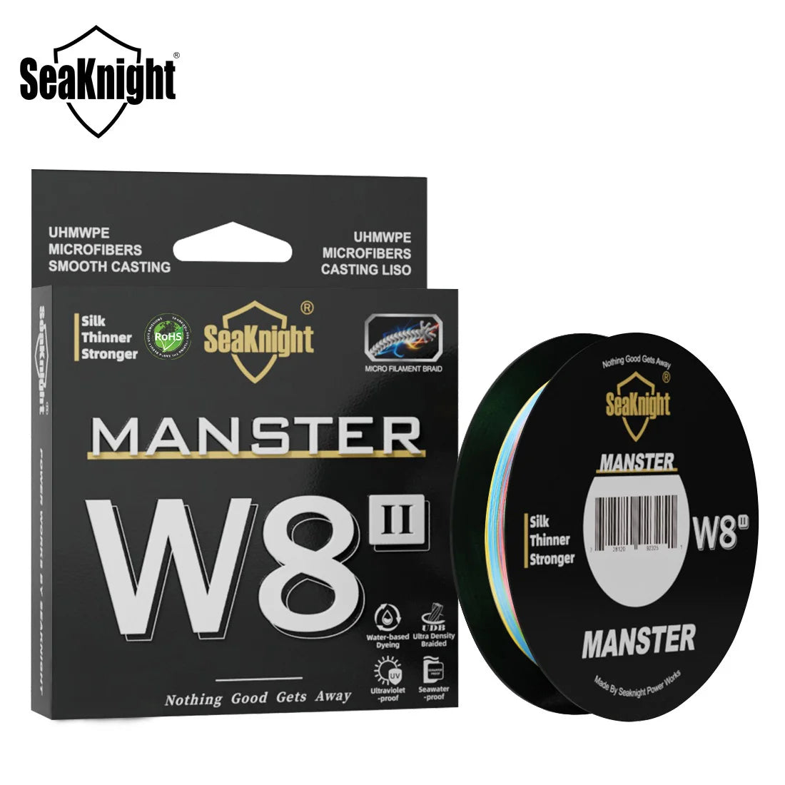 SeaKnight Brand W8 II Series Fishing Lines 8 Weaves 500m 300m 150m Upgrade Strong Braided PE Line for Seawater fishing 15-100LBs - chinatopmarket