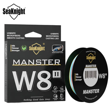 SeaKnight Brand W8 II Series Fishing Lines 8 Weaves 500m 300m 150m Upgrade Strong Braided PE Line for Seawater fishing 15-100LBs - chinatopmarket
