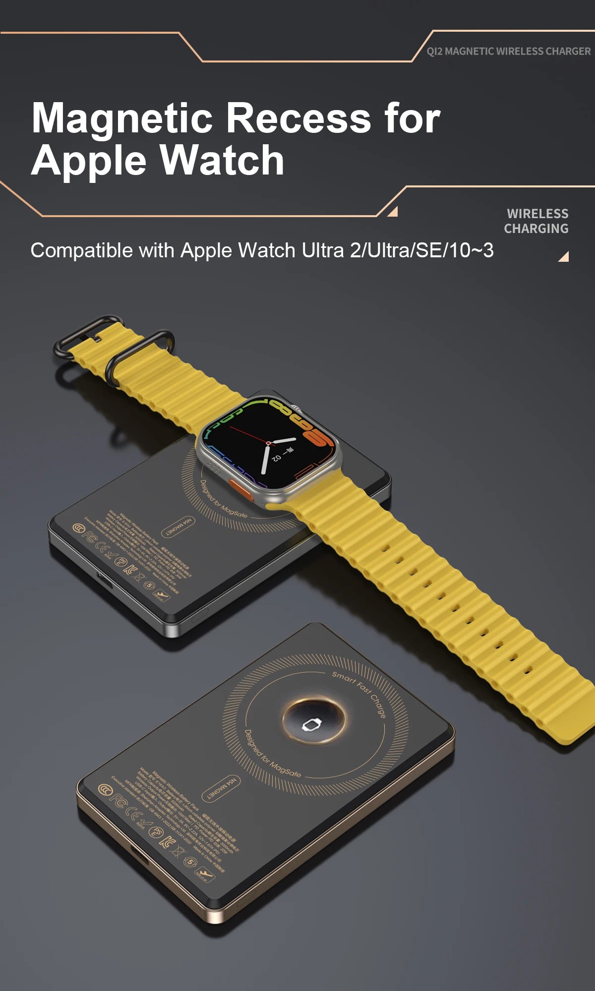 QI 2.1 Magnetic Powerbank Wireless Fast Charing Spare Portable External Battery for iPhone 12-17 Pro Watch Airpods 5000/10000mAh - chinatopmarket