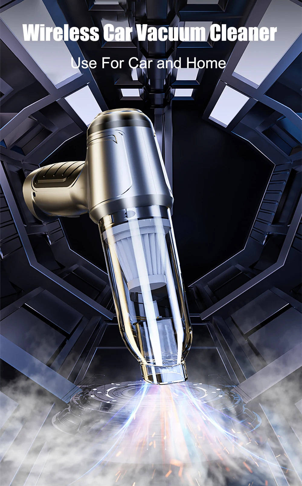 Car Vacuum Cleaner Powerful Wireless car vacuum cleaner 95000PA Strong Suction Handheld Wireless Vehicle Vacuum Cleaner for Car - chinatopmarket